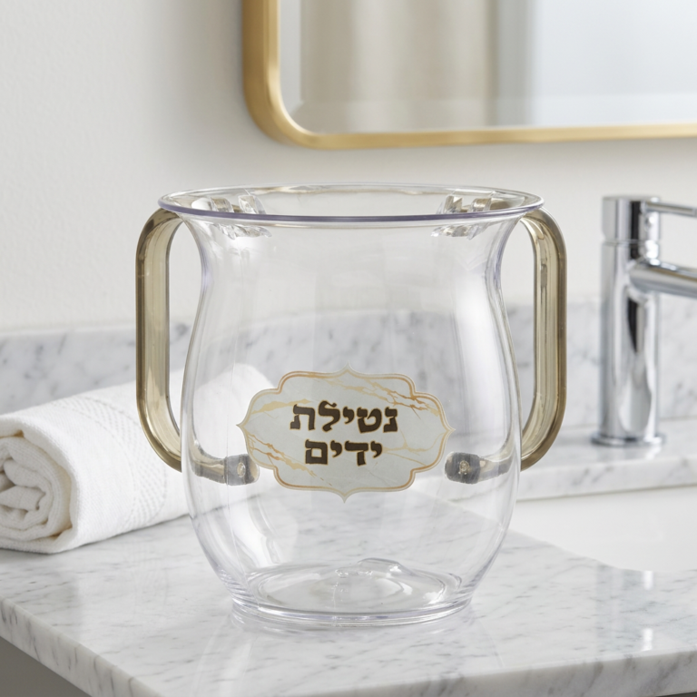 נטלה אקריליק מהודרת עםהדפסה וידיות צבעוניות